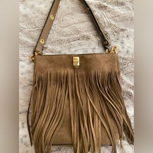 Rebecca Minkoff Darren Suede Fringe Bucket Bag